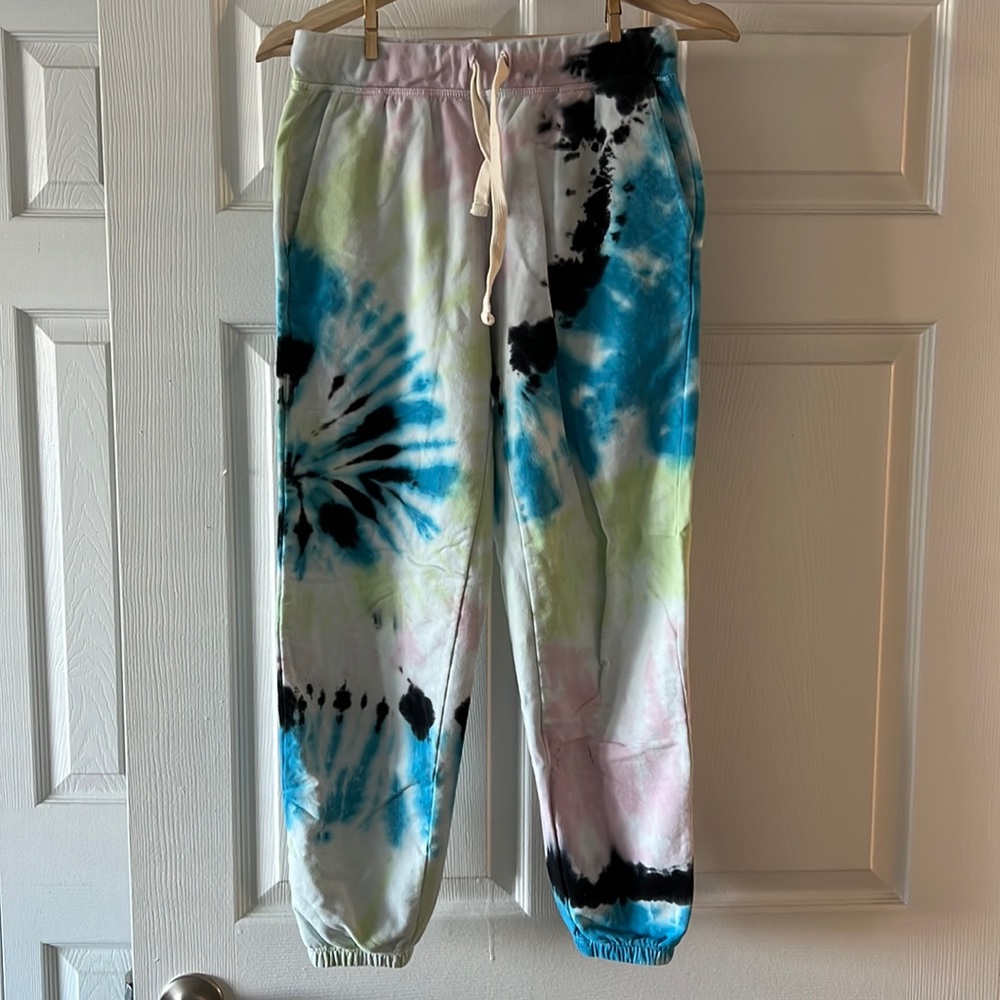 Electric & Rose Tie Dye Drawstring Sweatpants Joggers